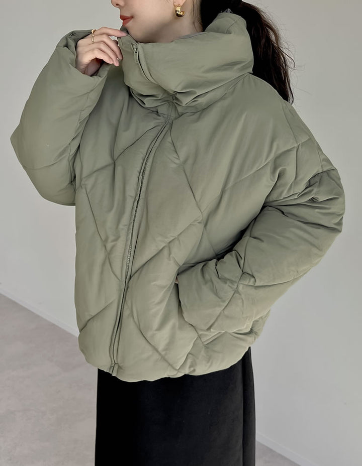 【TIME SALE 10%OFF】[HITアウター][セレクトコラボ][低身長サイズ有]ダイヤキルト中綿ダウンジャケット ジャケット/アウター 人気レディースファッション通販 リエディ