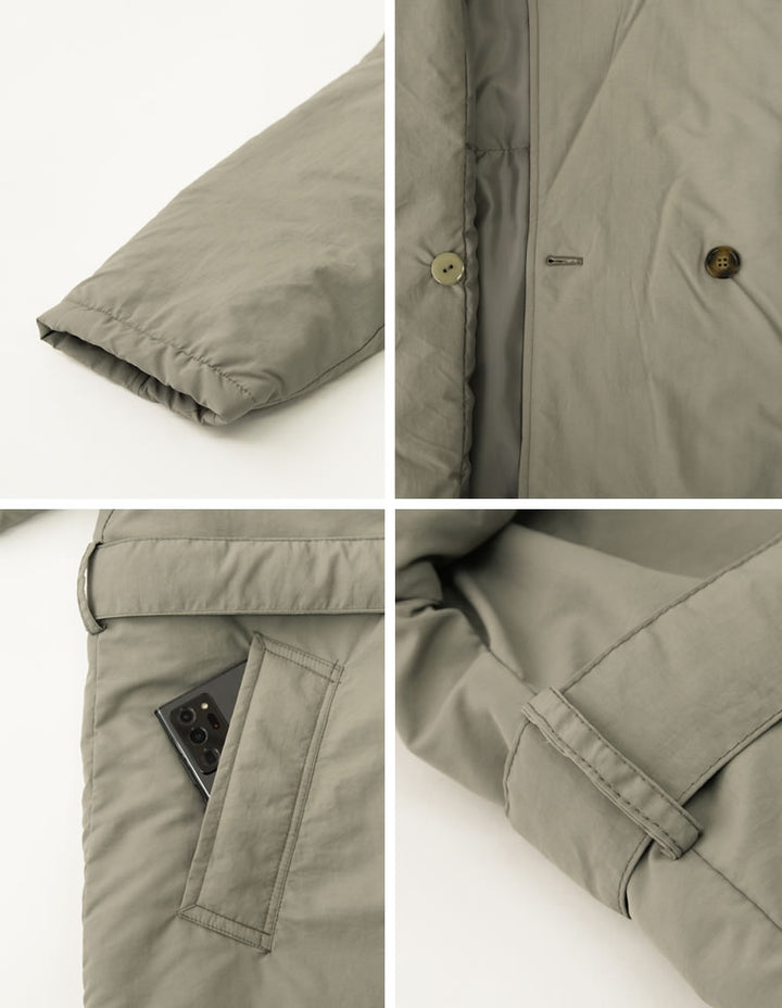 アレンジカラーダブルボタン中綿ダウンコート ジャケット/アウター レディースファッション通販 リエディ