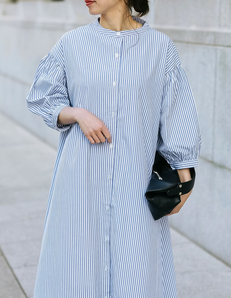 リミフゥ 美品 Lawn A Button Dress ワンピース おまけ付き-