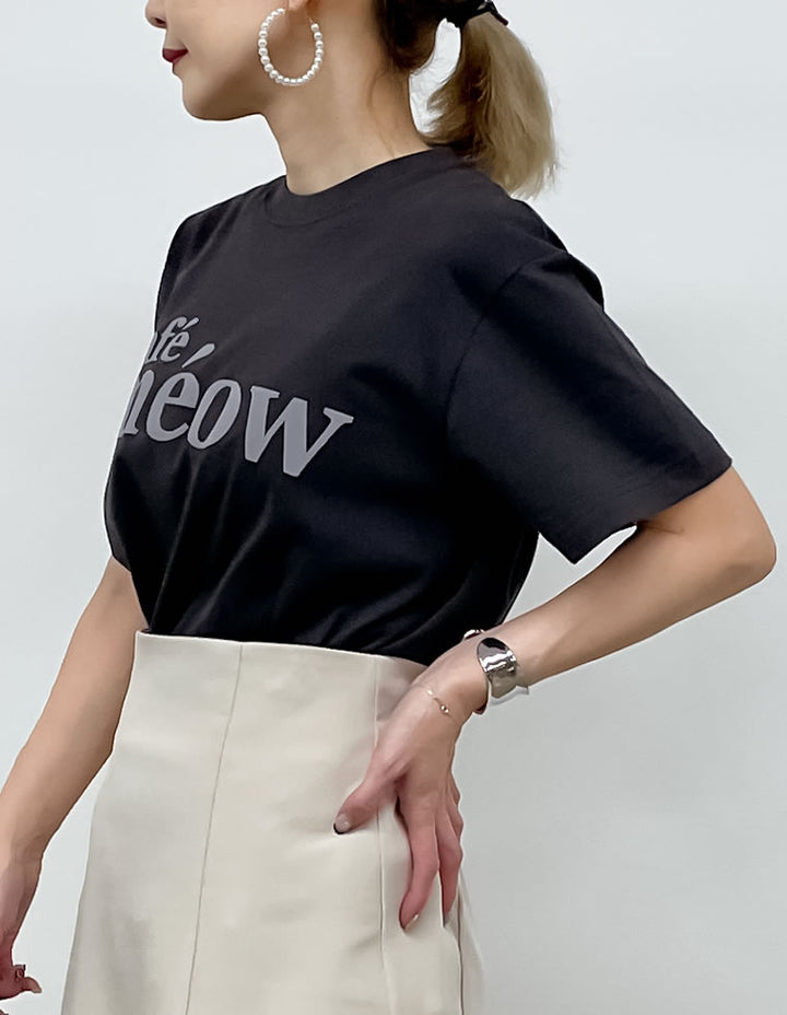 meowフロッキーロゴTシャツ[mb] トップス レディースファッション通販 リエディ