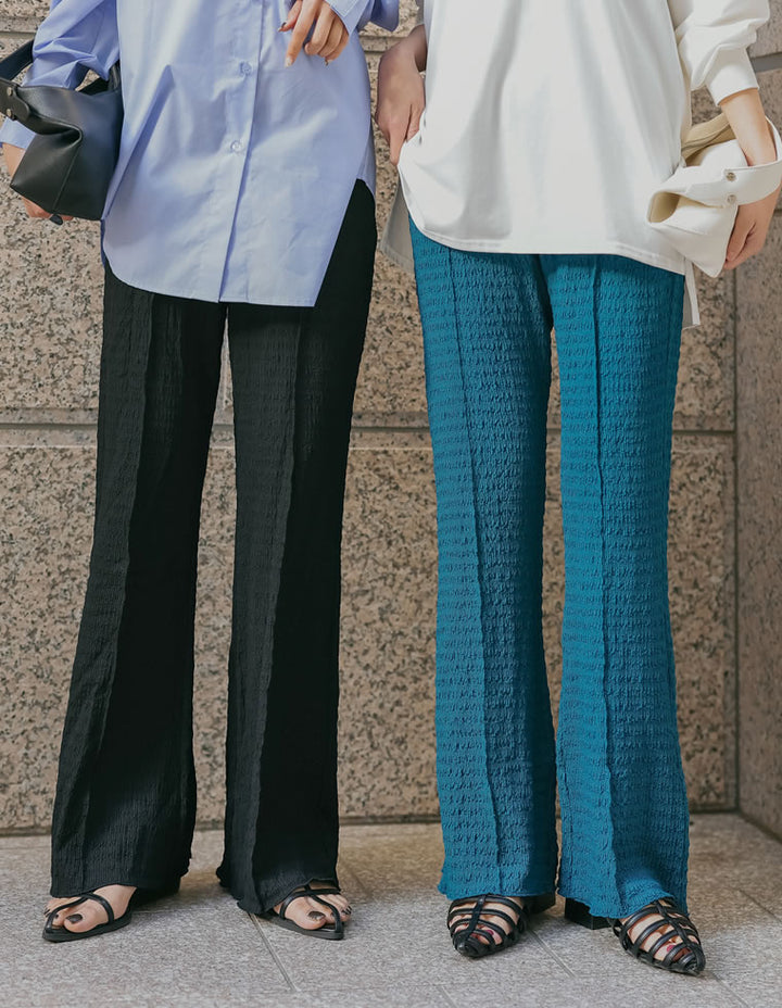 楊柳カットソーセンターシームセミフレアパンツ[mb] パンツ レディースファッション通販 リエディ