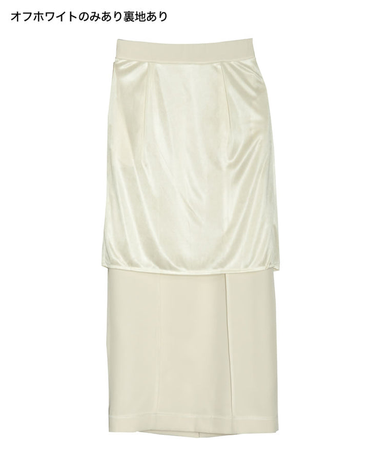 カットツイル切り替えナロースカート[mb] スカート レディースファッション通販 リエディ
