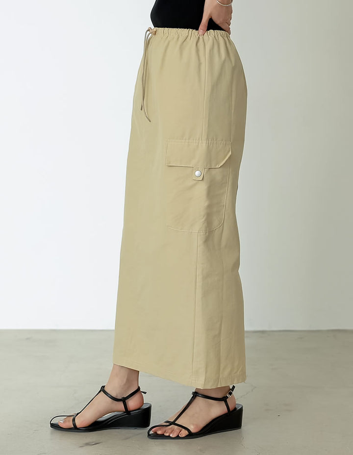 ナイロンウエストドロストカーゴスカート[mb] スカート レディースファッション通販 リエディ