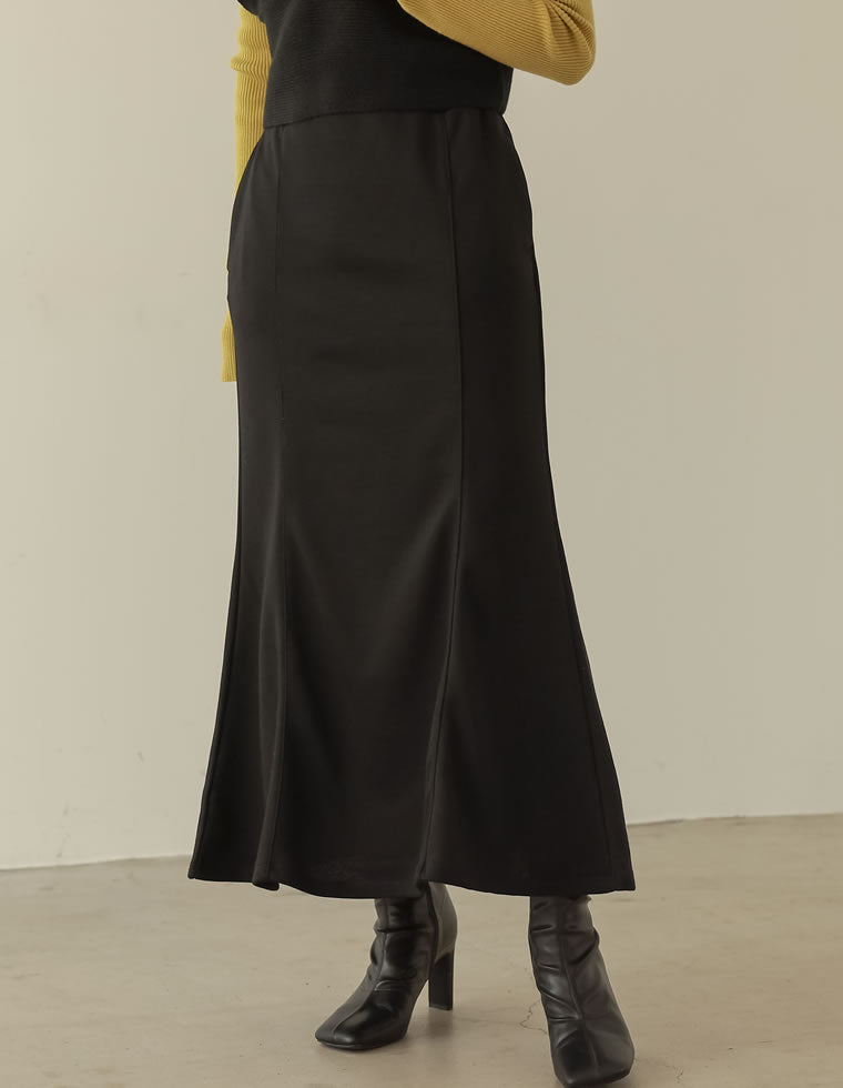 WINTER SALE][低身長サイズ有]裏毛スウェットマーメイドスカート