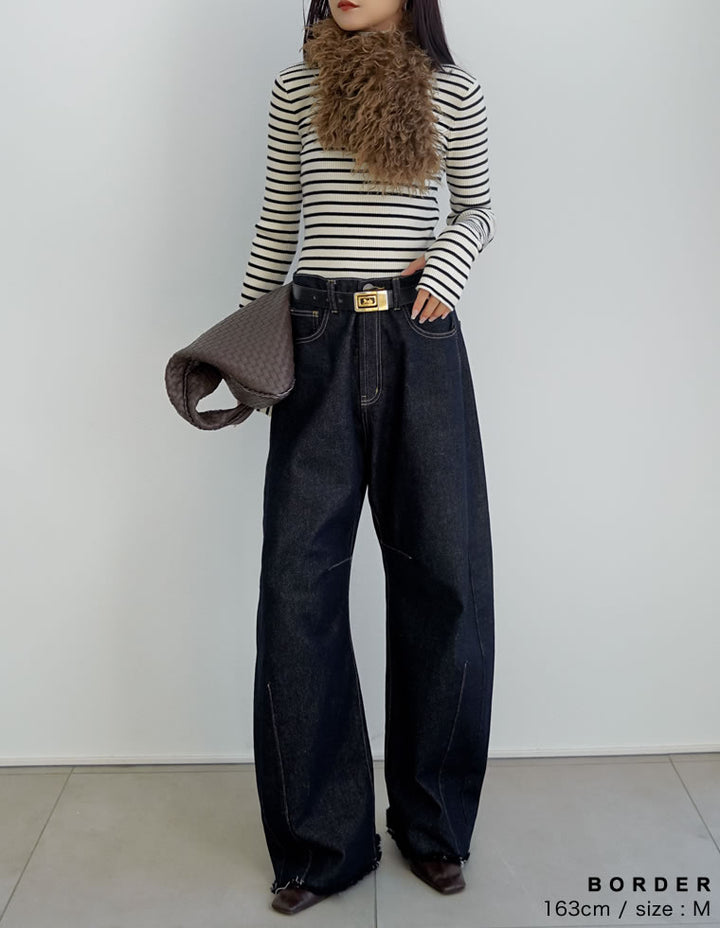 【クーポンで20%OFF￥3,498⇒￥2,798】〖クーポンコード：SH_20_2511〗[販売枚数4.6万枚突破！]指穴リブニットタートルネックトップス