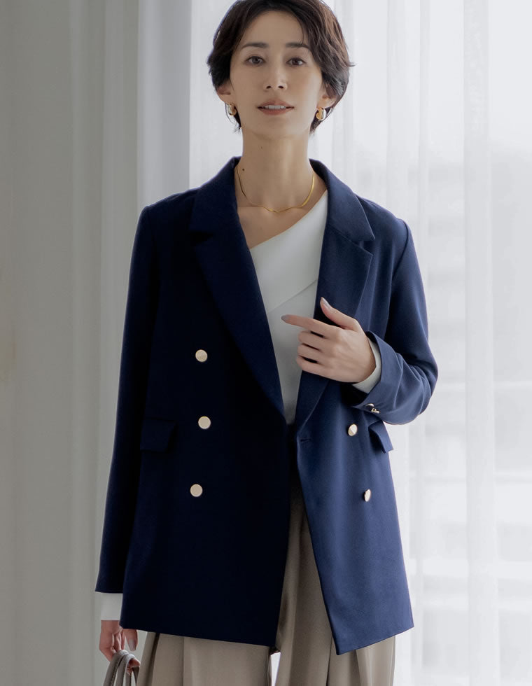 新品未使用✨グレディブリリアン 紺ブレ テーラードジャケット 金ボタン 38 新品未使用✨グレディブリリアン 紺ブレ テーラードジャケット 金