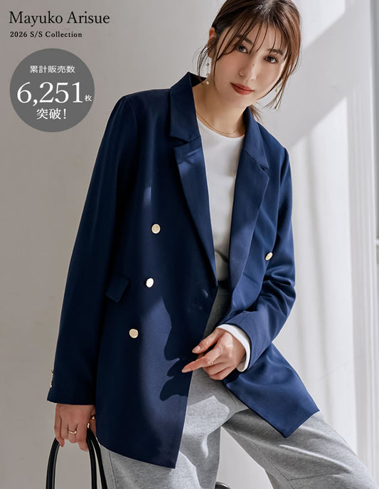 【TIME SALE 10%OFF】[累計販売枚数6,570枚突破！][入卒式 セレモニー][低身長サイズ有]金ボタンブレザージャケットW