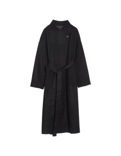 ラップデザインフェイクウールロングコート ジャケット/アウター レディースファッション通販 リエディ