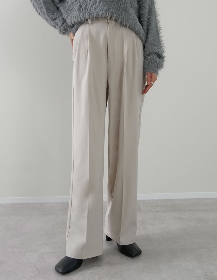 裏微起毛ツータックワイドパンツ - パンツ通販 | 人気レディース