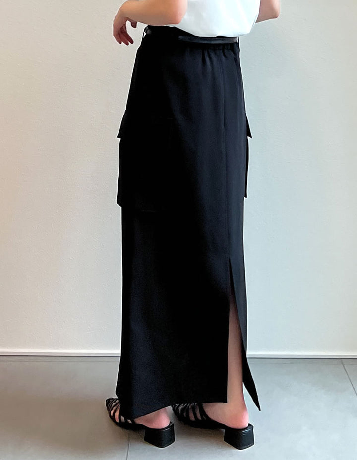 ワークデザインバックスリットタイトスカート スカート レディースファッション通販 リエディ
