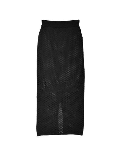 透かし編みスリット入りニットタイトスカート スカート レディースファッション通販 リエディ