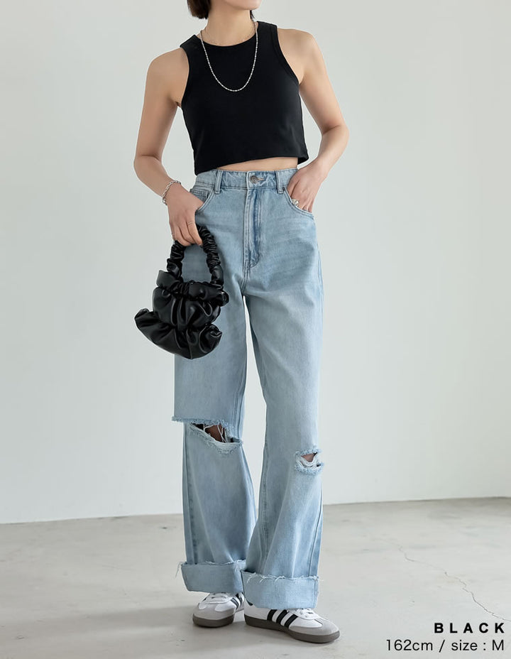 【TIME SALE 30%OFF ¥2,798⇒¥1,958】[神山まりあさん着用]コットンリブカップ付きアメスリショート丈タンクトップ[返品交換不可] トップス 人気レディースファッション通販 リエディ