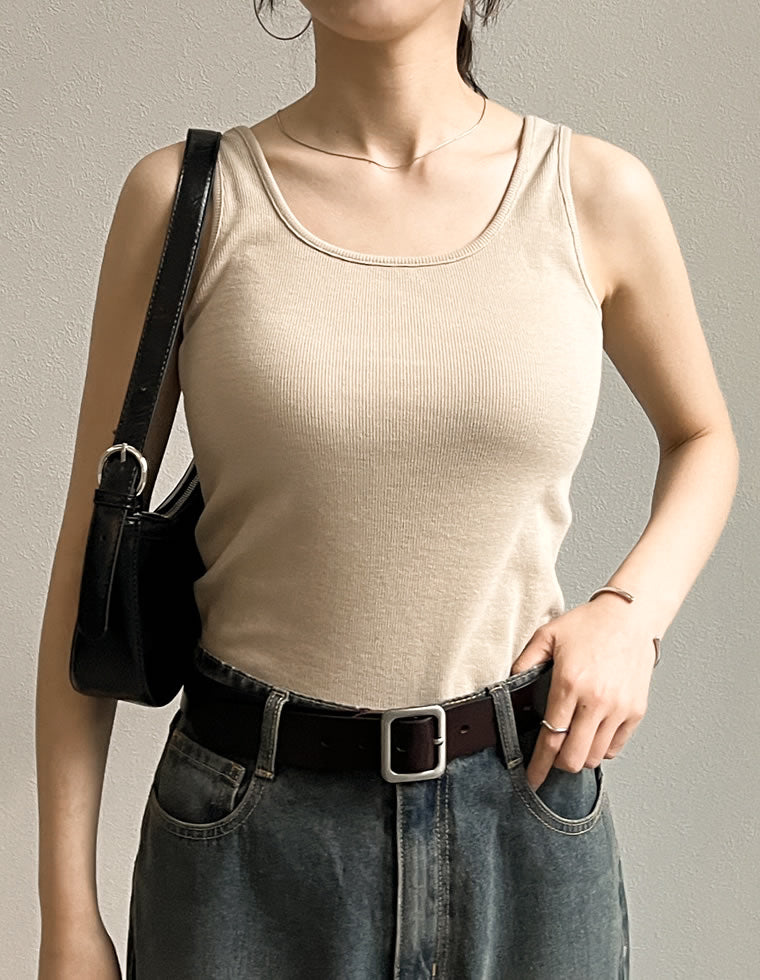LOEFF テレコスクエアネックカットソー LOEFF（ロエフ）の「＜LOEFF＞テレコ スクエアネック カットソー