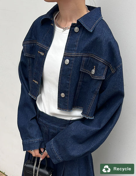 yori 新品タグ付き　 スカラップデニムショートジャケット【2025SP】 popupshop】スカラップショートジャケット【会場お渡し】 | 3