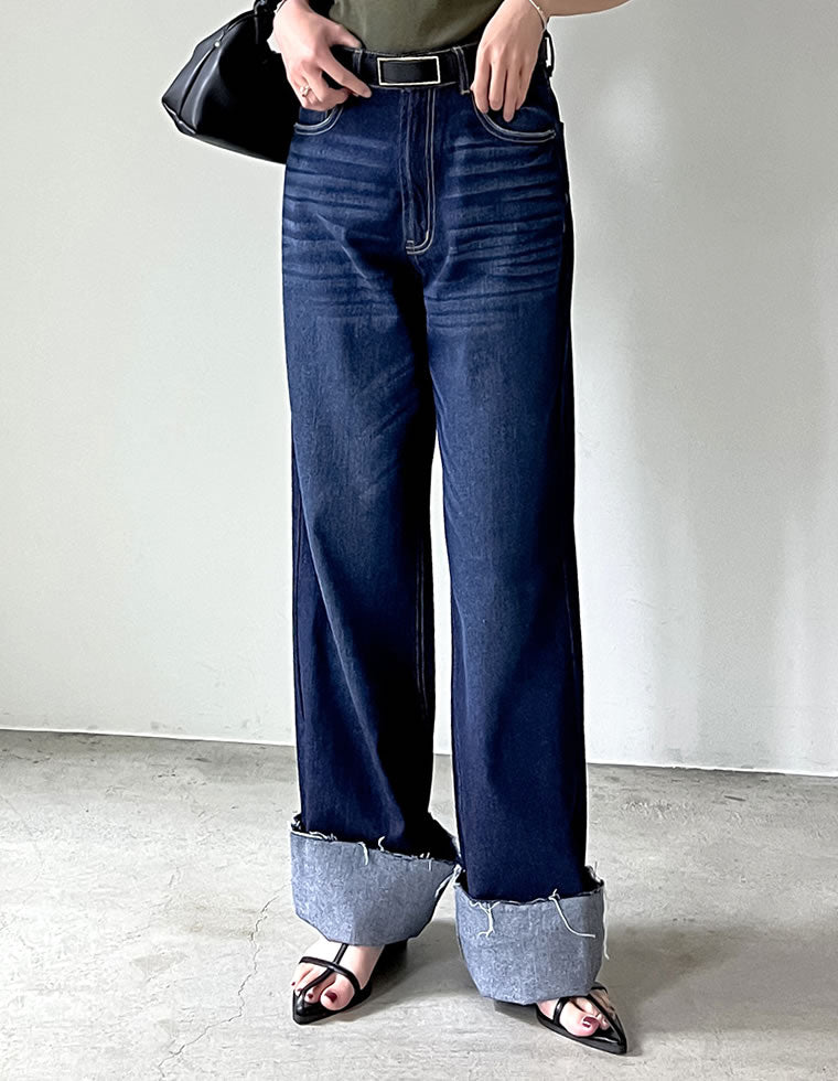 コットンロールアップデニムパンツ - パンツ通販 | 人気 コットンロールアップデニムパンツ - パンツ通販 | 人気