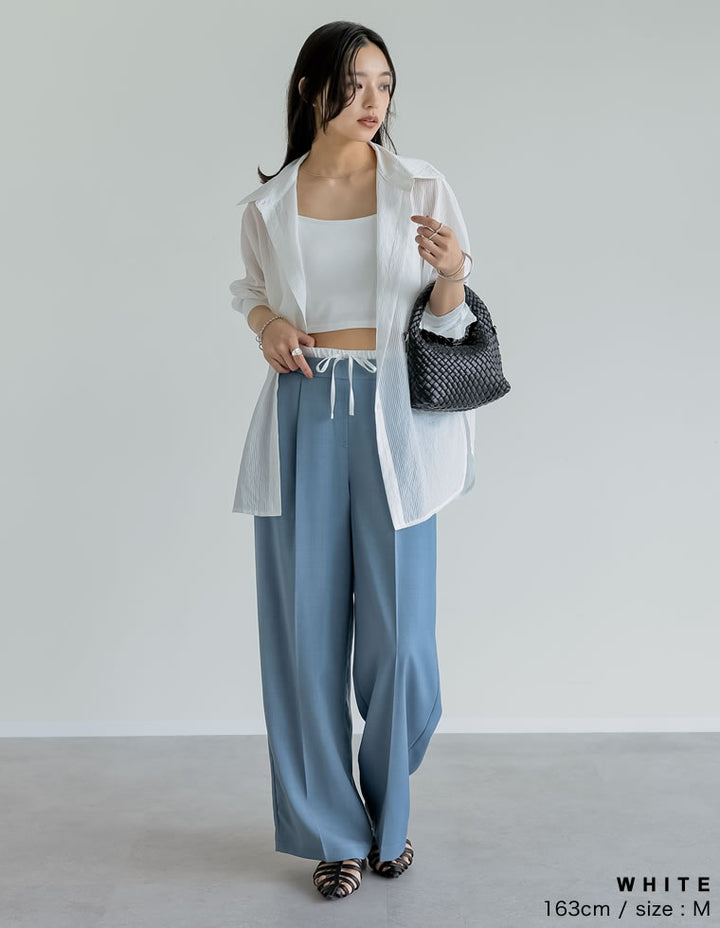 【TIME SALE 30%OFF ¥2,498⇒¥1,748】[2025 SUMMER COLLECTION]ショート丈カップ付きキャミソール[返品交換不可][mb] アンダーウェア 人気レディースファッション通販 リエディ