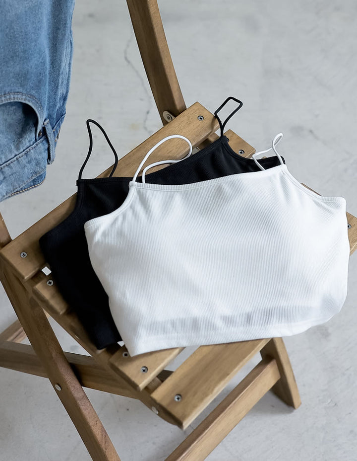 【TIME SALE 30%OFF ¥2,498⇒¥1,748】[2025 SUMMER COLLECTION]ショート丈カップ付きキャミソール[返品交換不可][mb] アンダーウェア 人気レディースファッション通販 リエディ