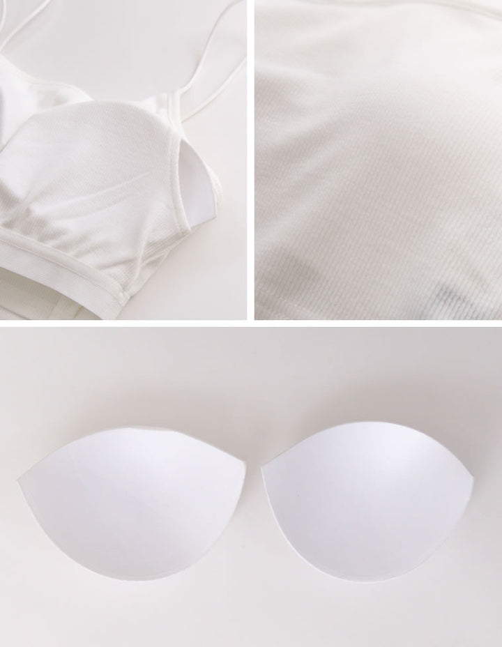 【TIME SALE 30%OFF ¥2,498⇒¥1,748】[2025 SUMMER COLLECTION]ショート丈カップ付きキャミソール[返品交換不可][mb] アンダーウェア 人気レディースファッション通販 リエディ