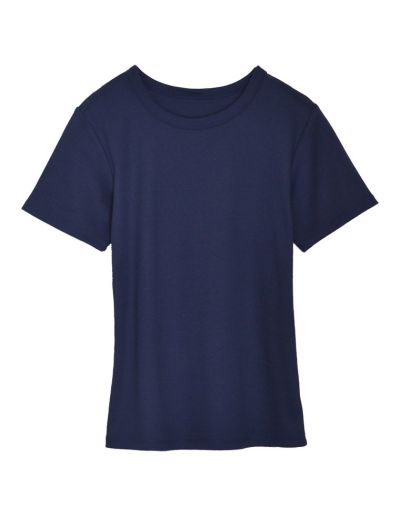 [神山まりあさん着用]テレコリブクルーネック半袖Tシャツ[mb] トップス レディースファッション通販 リエディ