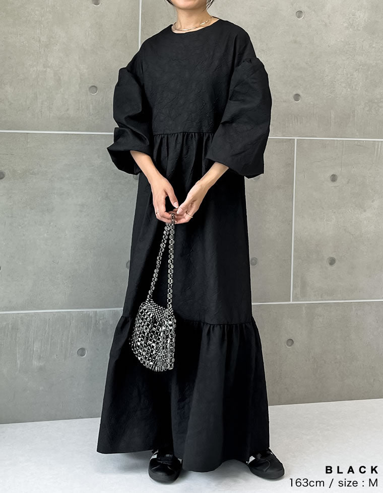 タグ付き emotional dresses ふくれジャガードドレスワンピース タグ付き emotional dresses ふくれジャガードドレスワンピース