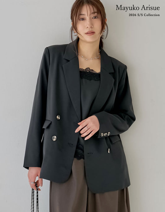 【TIME SALE 10%OFF】[入卒式 セレモニー]ダブルテーラードジャケット ジャケット/アウター 人気レディースファッション通販 リエディ