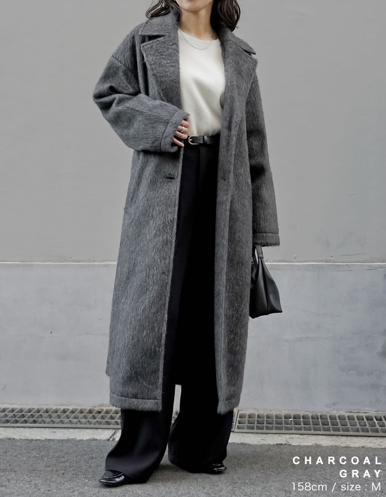 ウールタッチシャギーチェスターコート - ジャケット/アウター通販
