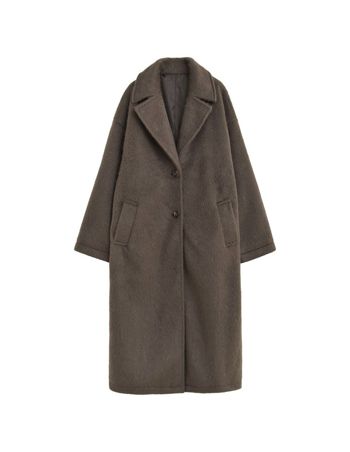 【アウターフェア！ポイント10%還元】【PRE ORDER 20%OFF対象】[2024-25 WINTER COLLECTION]ウールタッチシャギーチェスターロングコート ジャケット/アウター 人気レディースファッション通販 リエディ