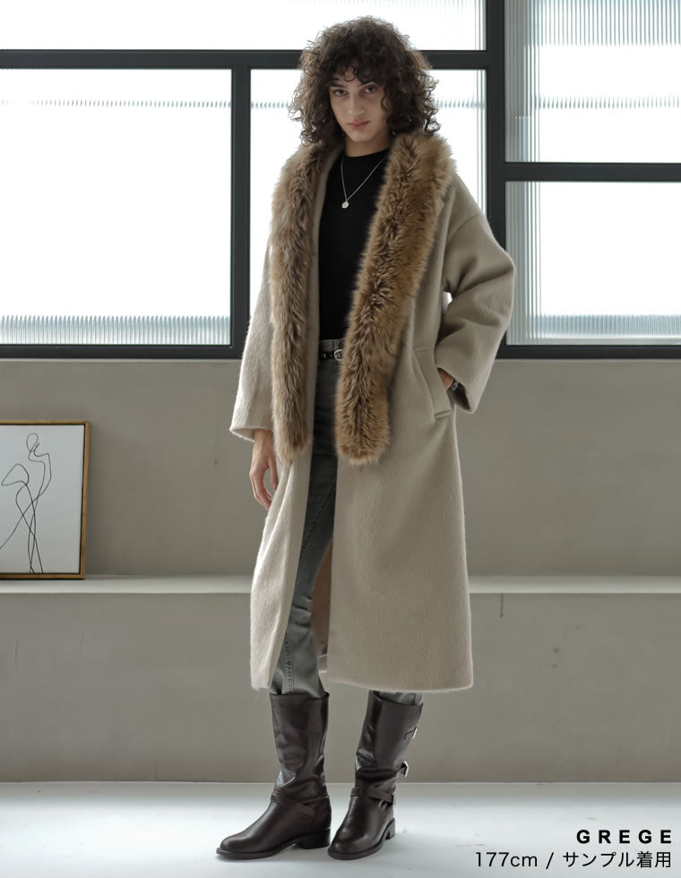 ウールタッチシャギーチェスターコート - ジャケット/アウター通販