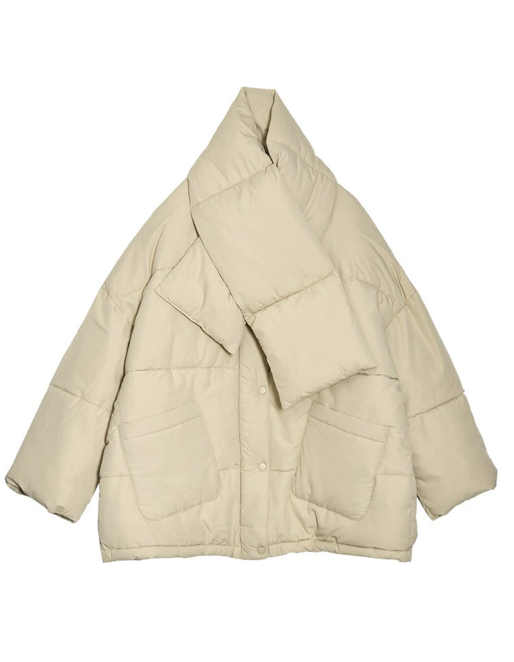 マフラー付き中綿ダウンジャケット ジャケット/アウター レディースファッション通販 リエディ