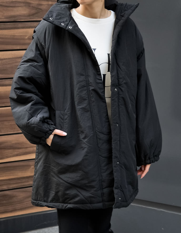 2WAYミドル丈ダウンライク中綿ジャケット - ジャケット/アウター通販