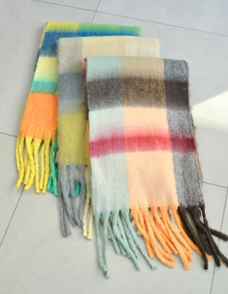 チェック柄ウールマフラー 新品タグ付きPolo Ralph Lauren チェック柄