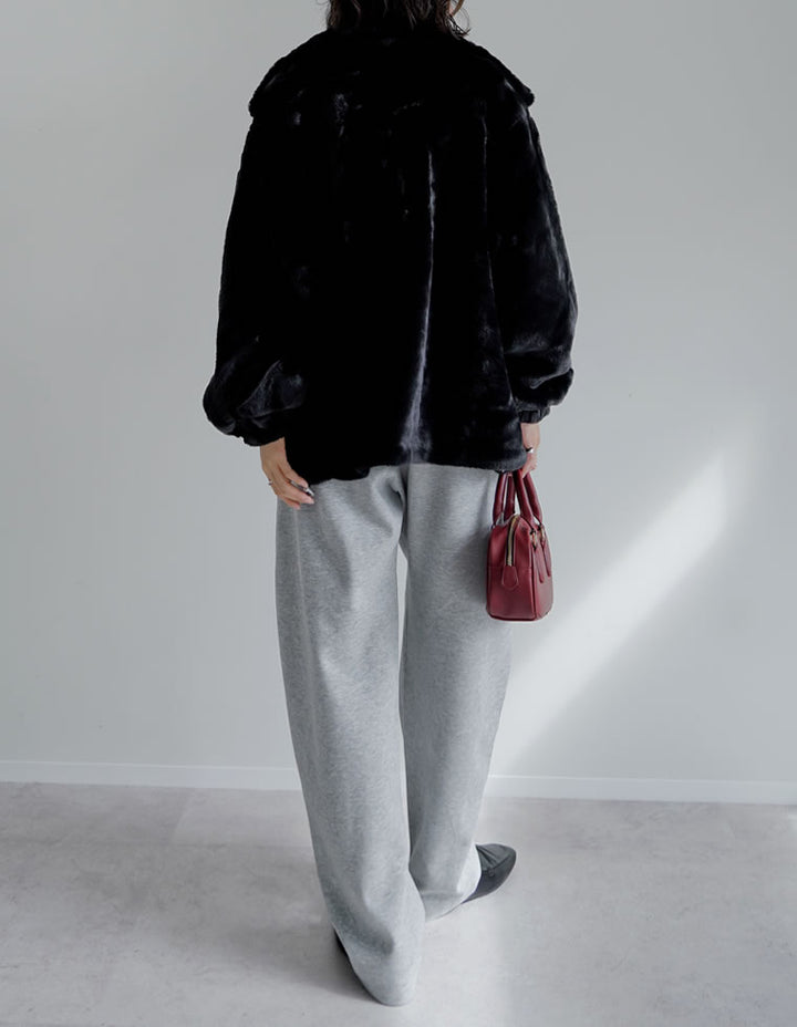 ハイネックフェイクファーミドルコート ジャケット/アウター 人気レディースファッション通販 リエディ