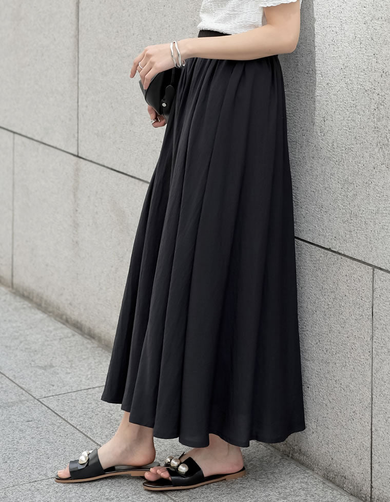 ボイルクリンクルマキシフレアスカート - スカート通販 | 人気