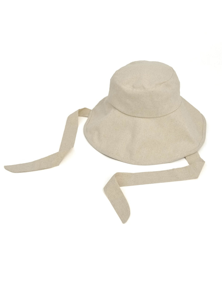 リネンブレンドリボン付きハット 帽子 レディースファッション通販 リエディ