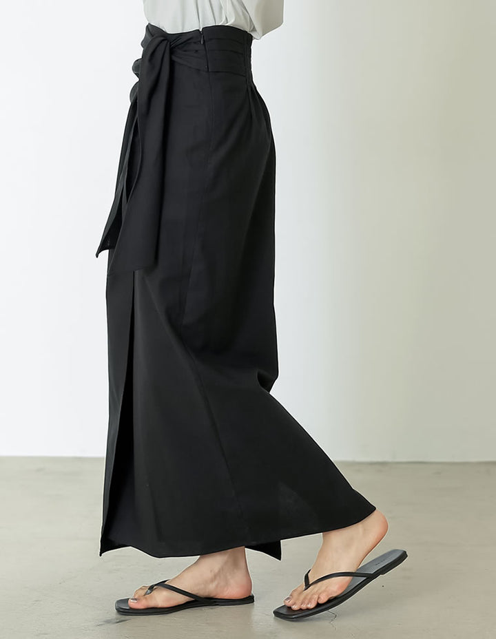 [低身長サイズ有]コットンリネンラップ風スカート スカート レディースファッション通販 リエディ