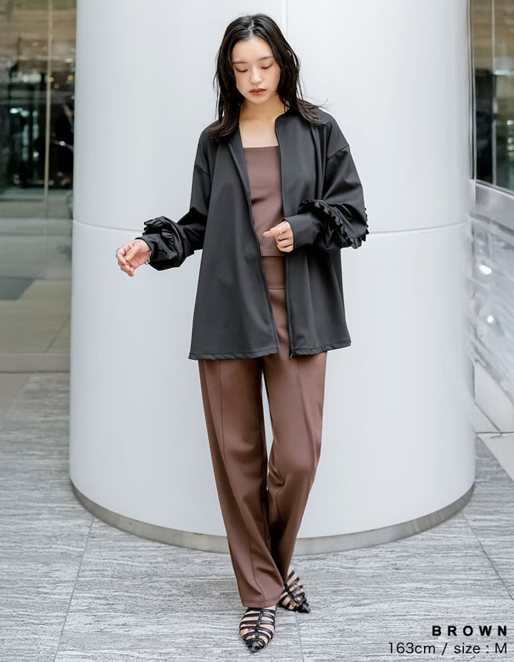 【TIME SALE 30%OFF ¥3,747⇒¥2,622】[UVカット][接触冷感][速乾][水陸両用][DAILY SWIM][低身長/高身長/大きいサイズ有]ラッシュガードフロントスリットorスリットなし選べるスイムパンツ[返品交換不可] 水着/着物・浴衣 人気レディースファッション通販 リエディ