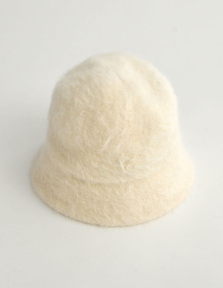 ウール混ファーバケットハット - 帽子 | レディースファッション通販