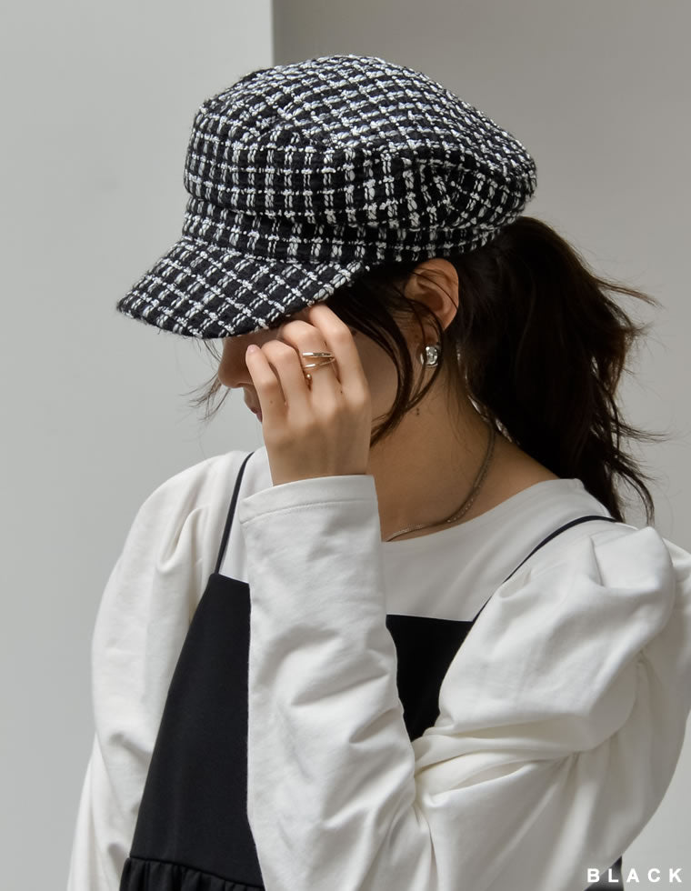 ツイードライクキャスケット - 帽子通販 | レディースファッション