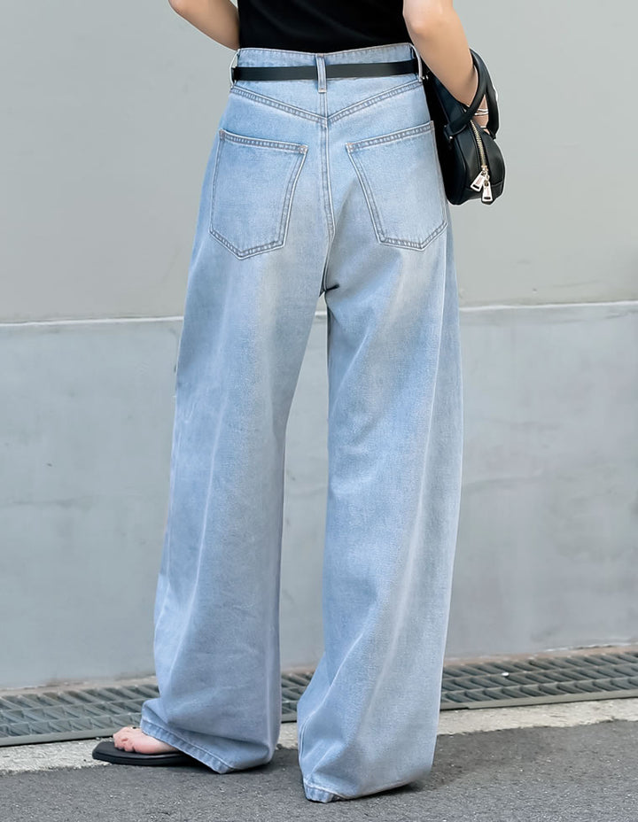 【TIME SALE 10%OFF ¥4,998⇒¥4,498】[販売枚数7.5万枚突破][トレンドNo.1デニム][全骨格美脚見えシルエット][サイズ別/身長別画像あり][低身長/高身長/大きいサイズ有]裾フリンジバレルレッグデニムパンツ パンツ 人気レディースファッション通販 リエディ