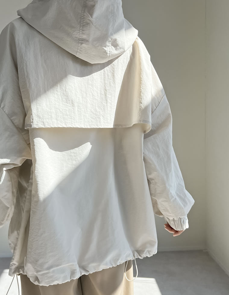 ナイロンボリュームミドルマウンテンパーカー - ジャケット/アウター