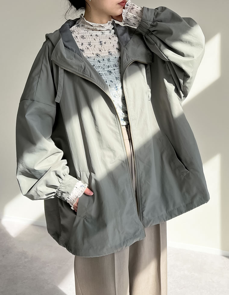 ナイロンボリュームミドルマウンテンパーカー - ジャケット/アウター