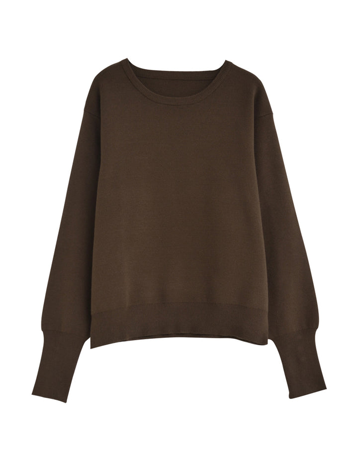 【クーポンで20%OFF ¥3,747⇒¥2,997 】〖クーポンコード：SH_20_250908〗[新色追加]ミラノリブ袖ボタンクルーネックニットトップス[mb]