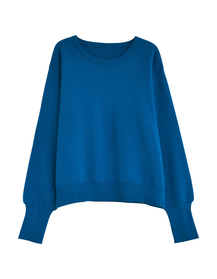 【クーポンで20%OFF ¥3,747⇒¥2,997 】〖クーポンコード：SH_20_250908〗[新色追加]ミラノリブ袖ボタンクルーネックニットトップス[mb]