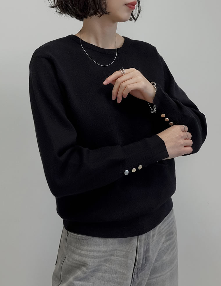 【美品】 ESTNATION ミラノリブサイドジップクルーネックニット ミラノリブ袖ボタンクルーネックニットトップス - トップス通販 | 人気