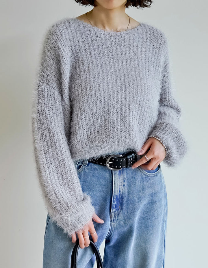 【クーポンで20%OFF ¥3,298⇒¥2,638 】〖クーポンコード：SH_20_250908〗[新色追加]プードルシャギーニットトップス