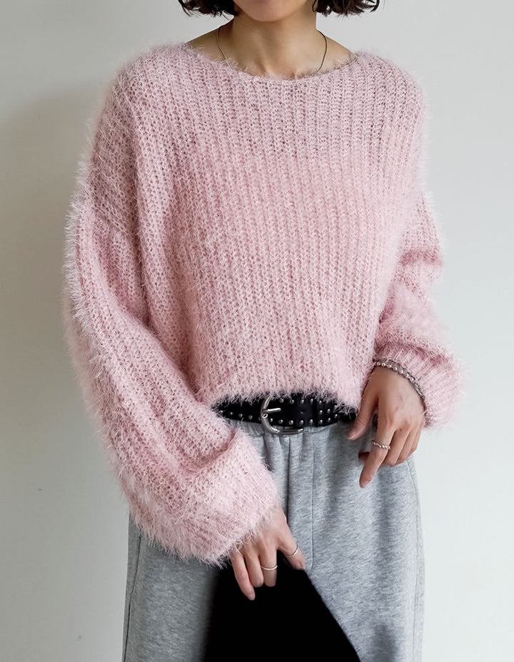 【クーポンで20%OFF ¥3,298⇒¥2,638 】〖クーポンコード：SH_20_250908〗[新色追加]プードルシャギーニットトップス
