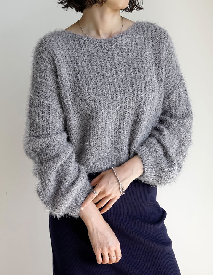 【クーポンで20%OFF ¥3,298⇒¥2,638 】〖クーポンコード：SH_20_250908〗[新色追加]プードルシャギーニットトップス
