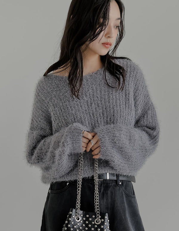 【クーポンで20%OFF ¥3,298⇒¥2,638 】〖クーポンコード：SH_20_2510〗[新色追加]プードルシャギーニットトップス