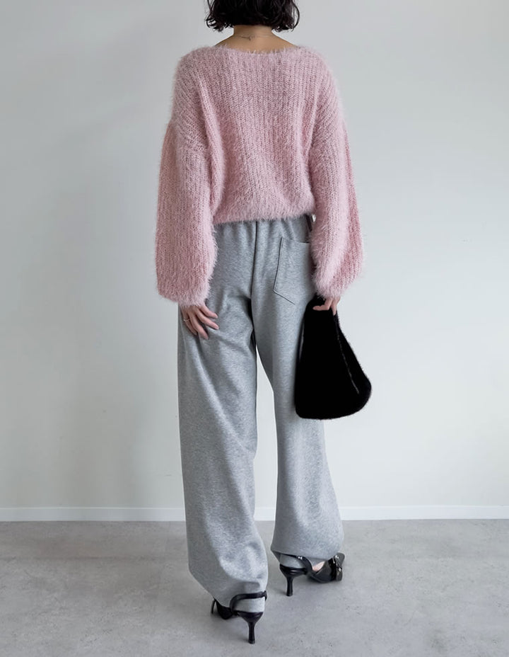 【クーポンで20%OFF ¥3,298⇒¥2,638 】〖クーポンコード：SH_20_250908〗[新色追加]プードルシャギーニットトップス