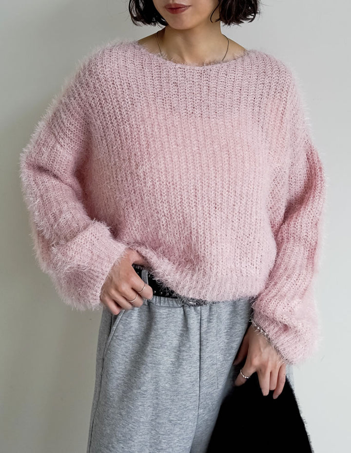 【クーポンで20%OFF ¥3,298⇒¥2,638 】〖クーポンコード：SH_20_250908〗[新色追加]プードルシャギーニットトップス